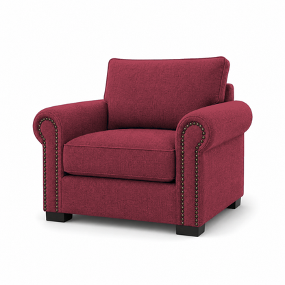 Wild 3+2+1 Sofa Set, 1 seater, red, studio view
