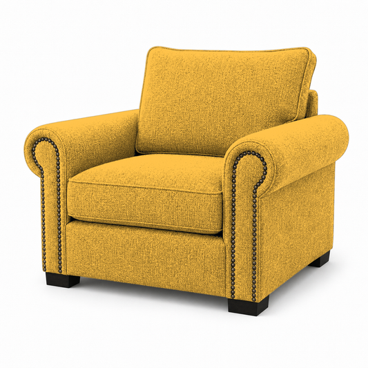 Wild 3+2+1 Sofa Set, 1 seater, yellow, room view