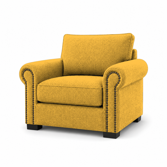 Wild 3+2+1 Sofa Set, 1 seater, yellow, studio view