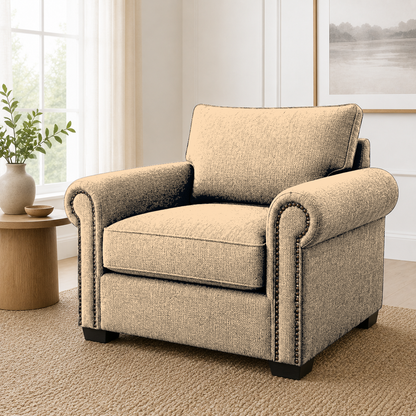 Wild 3+2+1 Sofa Set, 2 seater, beige, studio view