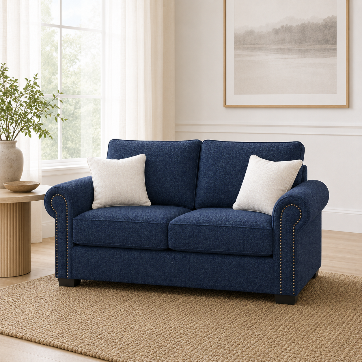 Wild 3+2+1 Sofa Set, 2 seater, blue, room view