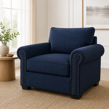 Wild 3+2+1 Sofa Set, 2 seater, blue, studio view