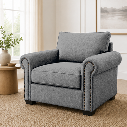 Wild 3+2+1 Sofa Set, 2 seater, grey, studio view