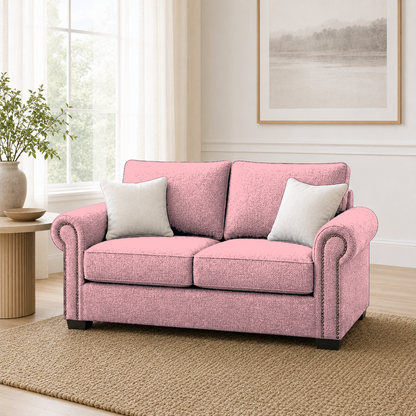 Wild 3+2+1 Sofa Set, 2 seater, pink, room view