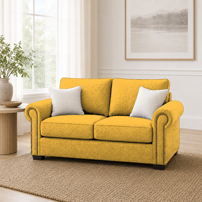 Wild 3+2+1 Sofa Set, 2 seater, yellow, room view