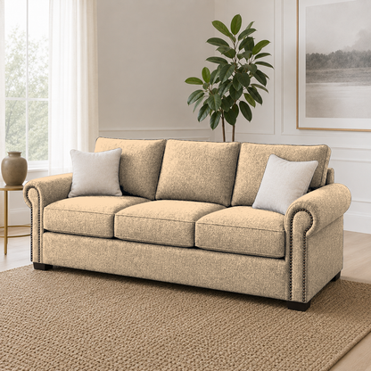 Wild 3+2+1 Sofa Set, 3 seater, beige, room view