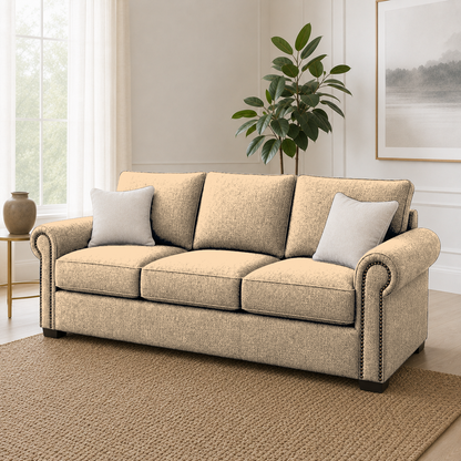 Wild 3+2+1 Sofa Set, 3 seater, beige, detail view