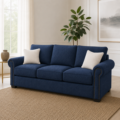 Wild 3+2+1 Sofa Set, 3 seater, blue, detail view