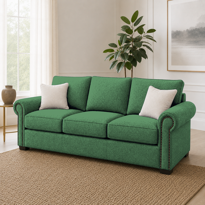 Wild 3+2+1 Sofa Set, 3 seater, green, detail view