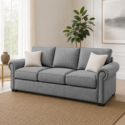 Wild 3+2+1 Sofa Set, 3 seater, grey, detail view