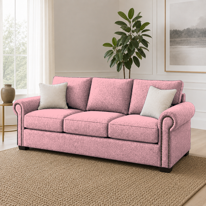 Wild 3+2+1 Sofa Set, 3 seater, pink, room view