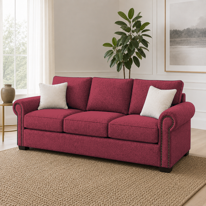 Wild 3+2+1 Sofa Set, 3 seater, red, room view