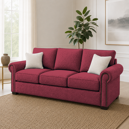 Wild 3+2+1 Sofa Set, 3 seater, red, detail view