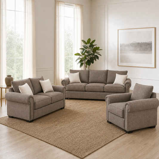 Wild - 3+2+1 Sofa Set, complete 3+2+1 sofa set in an editorial living room