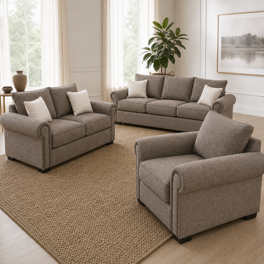 Wild - 3+2+1 Sofa Set, alternate room angle of the complete 3+2+1 sofa set