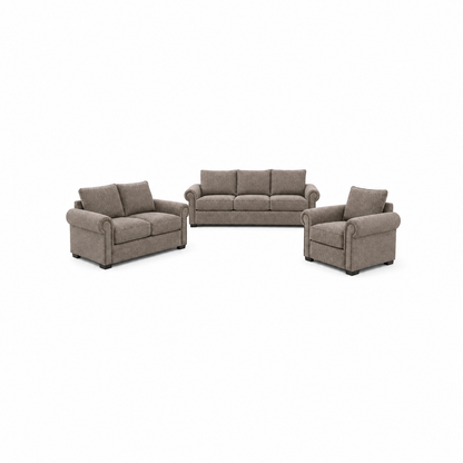 Wild - 3+2+1 Sofa Set, complete 3+2+1 sofa set front studio view
