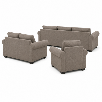 Wild - 3+2+1 Sofa Set, complete 3+2+1 sofa set side studio view
