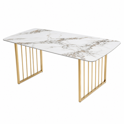 Willa - Dining Table Marble Top, table-only or source-conservative construction studio view