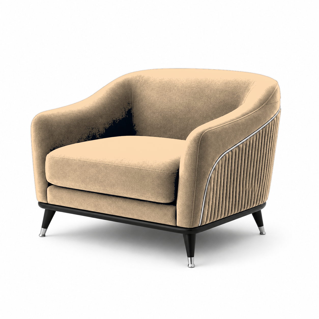 Wisp 3+2+1 Sofa Set, 1 seater, beige, studio view