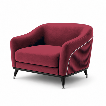 Wisp 3+2+1 Sofa Set, 1 seater, red, studio view