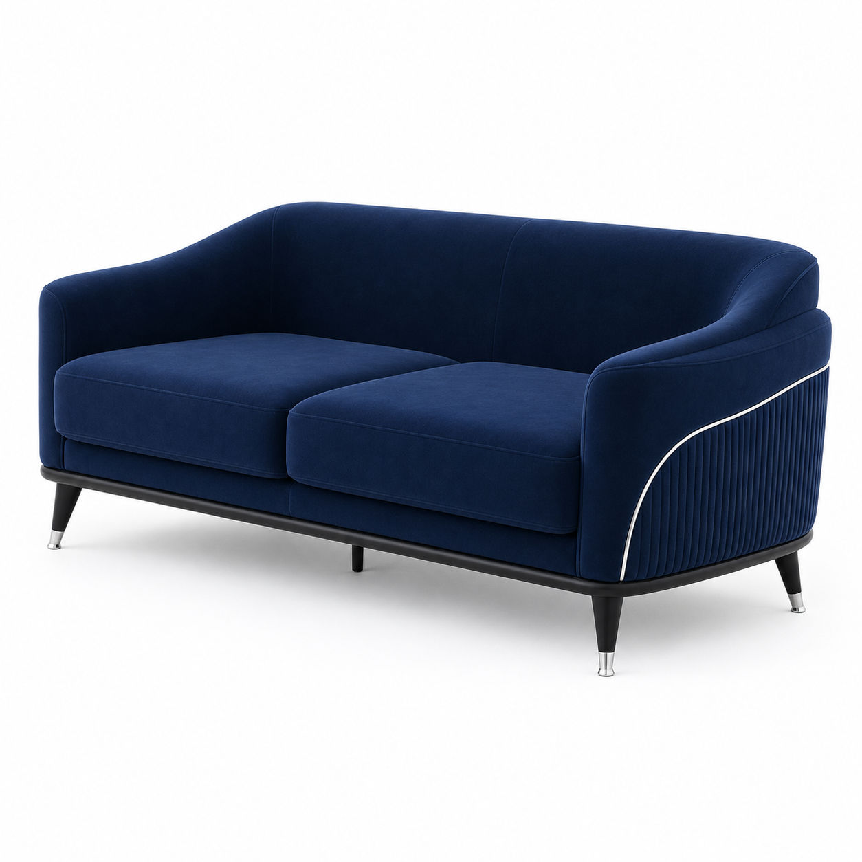 Wisp 3+2+1 Sofa Set, 2 seater, blue, studio view
