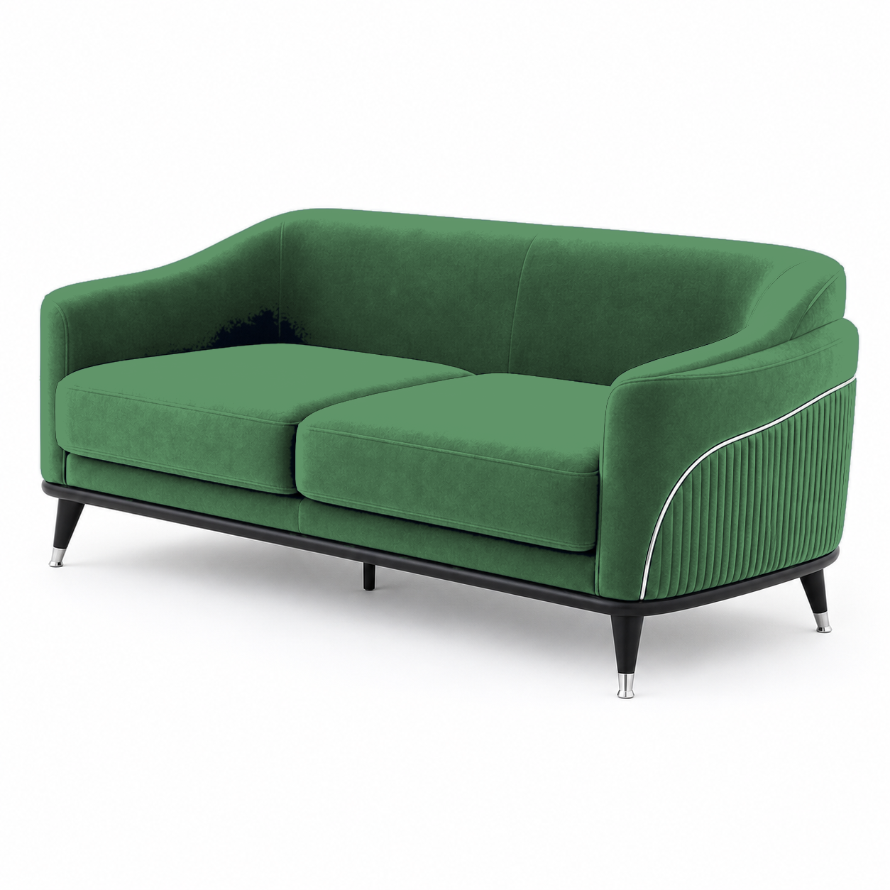 Wisp 3+2+1 Sofa Set, 2 seater, green, studio view