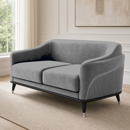 Wisp 3+2+1 Sofa Set, 2 seater, grey, room view