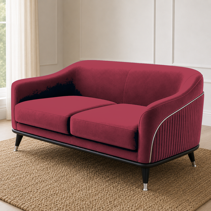 Wisp 3+2+1 Sofa Set, 2 seater, red, detail view