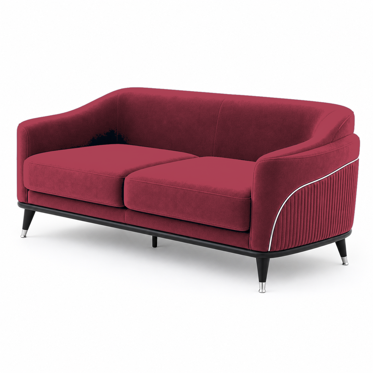 Wisp 3+2+1 Sofa Set, 2 seater, red, studio view