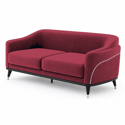 Wisp 3+2+1 Sofa Set, 2 seater, red, studio view