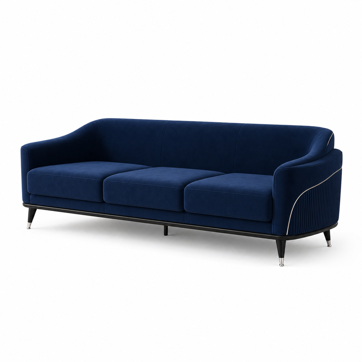 Wisp 3+2+1 Sofa Set, 3 seater, blue, studio view
