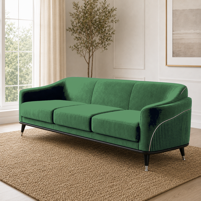 Wisp 3+2+1 Sofa Set, 3 seater, green, room view
