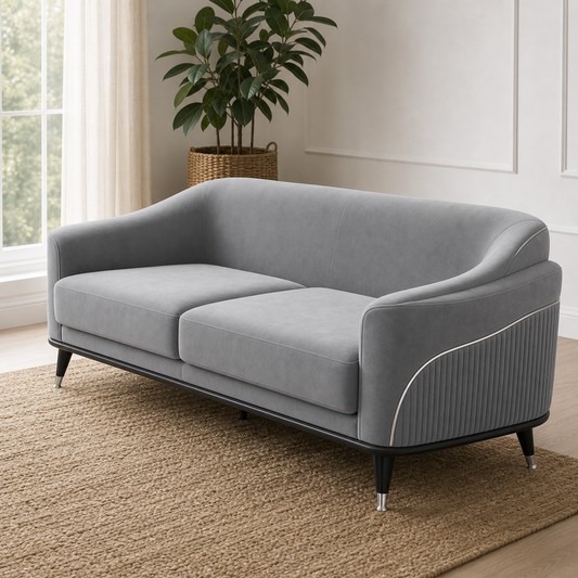 Close view of Wisp - 3+2+1 Sofa Set upholstery and construction