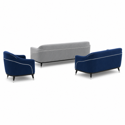 Wisp - 3+2+1 Sofa Set, complete 3+2+1 sofa set side studio view
