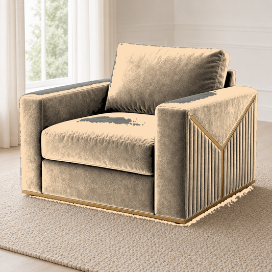 Xylo 3+2+1 Sofa Set, 1 seater, beige, detail view