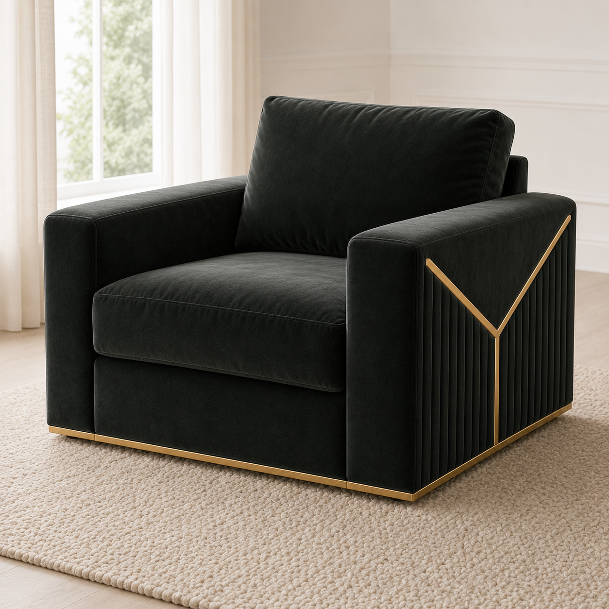 Xylo 3+2+1 Sofa Set, 1 seater, blue, detail view