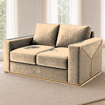Xylo 3+2+1 Sofa Set, 2 seater, beige, detail view
