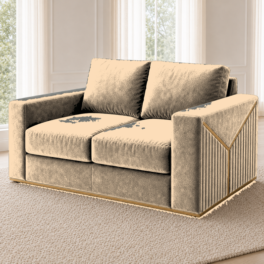 Xylo 3+2+1 Sofa Set, 2 seater, beige, detail view