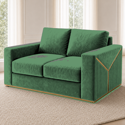 Xylo 3+2+1 Sofa Set, 2 seater, green, detail view