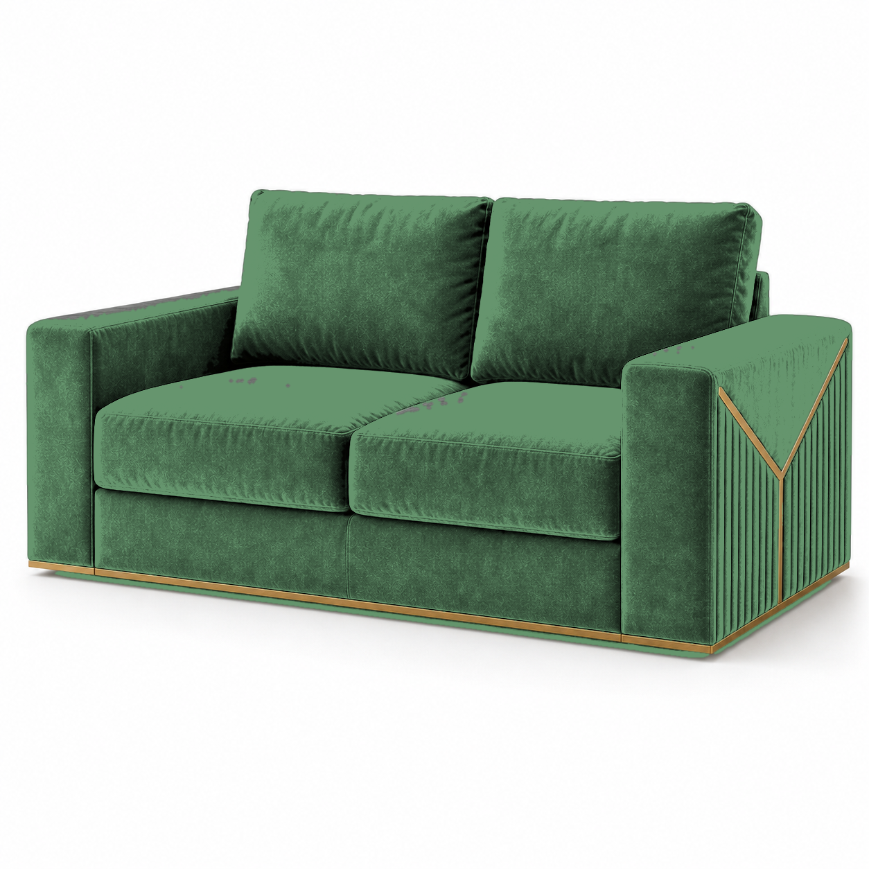 Xylo 3+2+1 Sofa Set, 2 seater, green, studio view