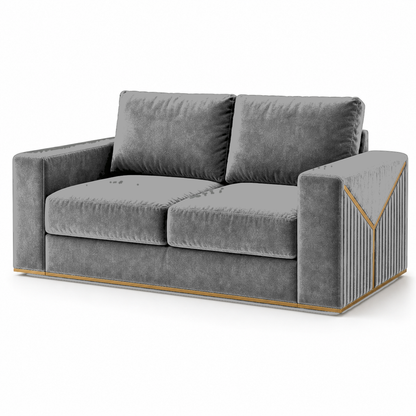 Xylo 3+2+1 Sofa Set, 2 seater, grey, studio view