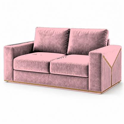 Xylo 3+2+1 Sofa Set, 2 seater, pink, studio view