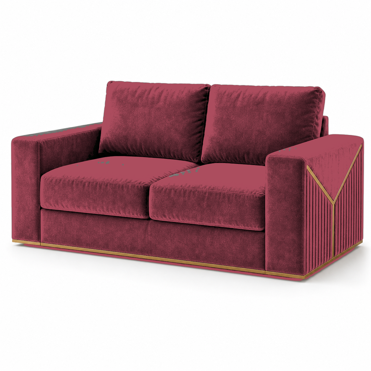 Xylo 3+2+1 Sofa Set, 2 seater, red, studio view