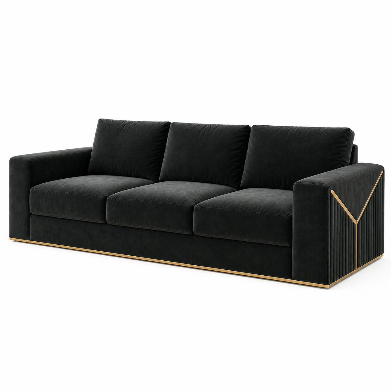 Xylo 3+2+1 Sofa Set, 3 seater, blue, studio view