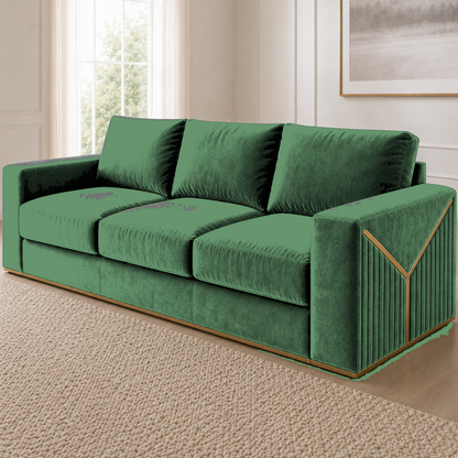 Xylo 3+2+1 Sofa Set, 3 seater, green, detail view