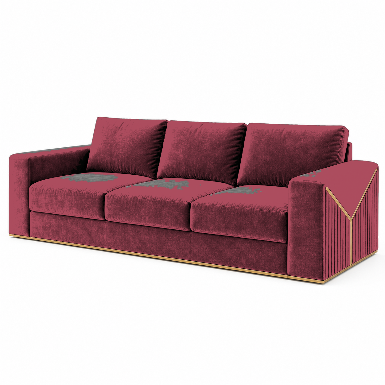 Xylo 3+2+1 Sofa Set, 3 seater, red, studio view