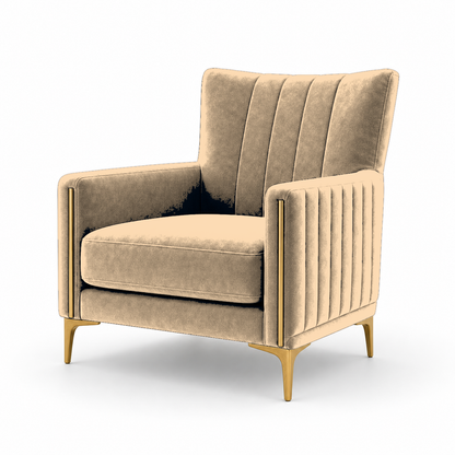 Yonder 3+2+1 Sofa Set (Copy), 1 seater, beige, studio view