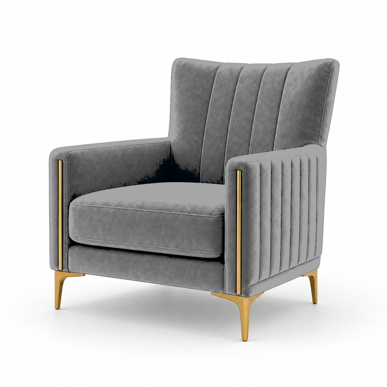 Yonder 3+2+1 Sofa Set (Copy), 1 seater, grey, studio view