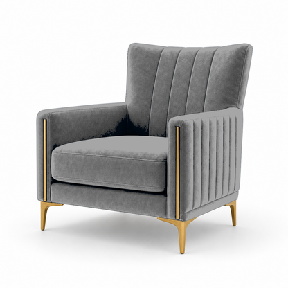 Yonder 3+2+1 Sofa Set (Copy), 1 seater, grey, studio view