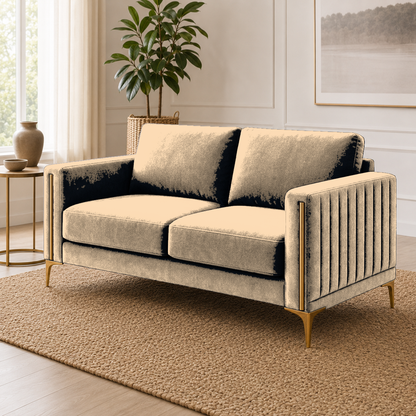 Yonder 3+2+1 Sofa Set (Copy), 2 seater, beige, detail view